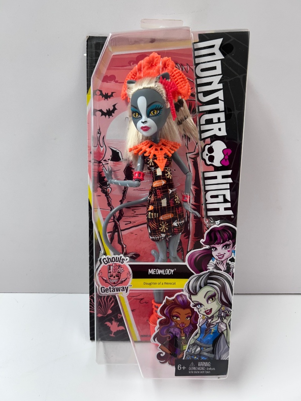 Mattel Monster High MEOWLODY Ghouls Getaway Daughter Werecat Gray 11” Doll 2015